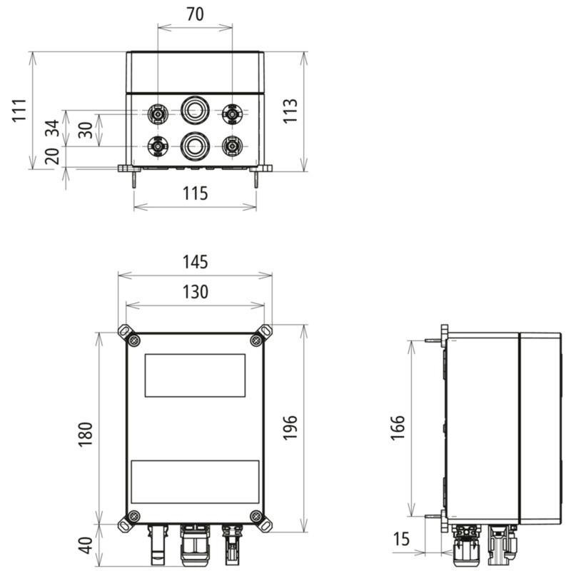 GAK Typ 1+2 im Gehaeuse IP65 fuer PV-Anl. 1MPPT mit 1 String bis 1200V DC – Bild 2 von 2