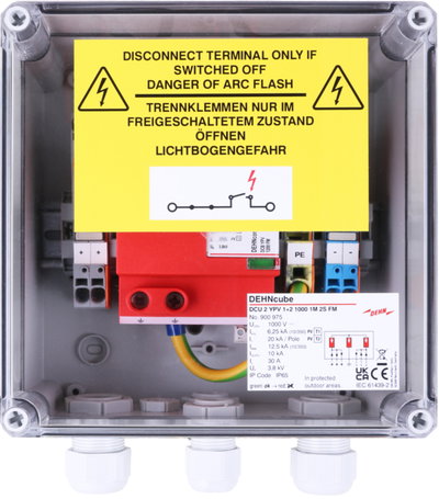 GAK im Gehaeuse IP65 f. PV-Anl. 1 MPPT und 2 Strings b. 1000V DC