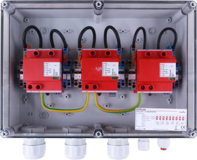 GAK Typ 1+2 im Gehaeuse IP65 f. PV-Anl. 3 MPPT und je 2 Strings b. 1000V DC