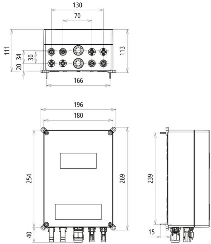 GAK Typ 1+2 im Gehaeuse IP65 fuer PV-Anl. 2MPPT mit je 1 String bis 1200V DC – Bild 2 von 2