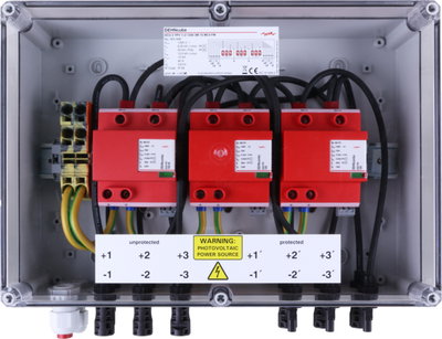 GAK Typ 1+2 im Gehaeuse IP65 f. PV-Anl. 3MPPT mit je 1 String b. 1200V DC
