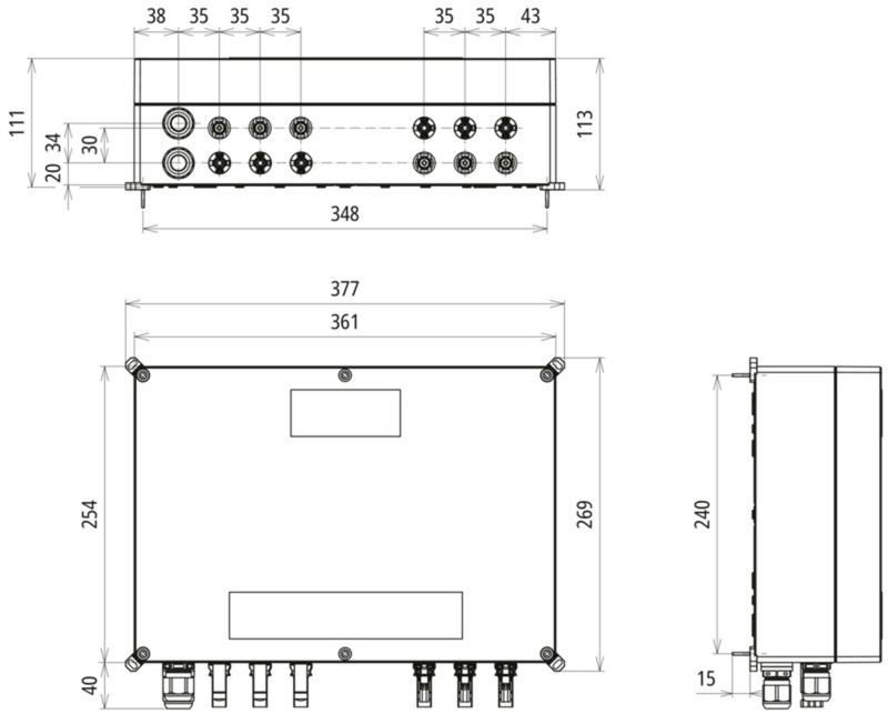 GAK Typ 1+2 im Gehaeuse IP65 f. PV-Anl. 3MPPT mit je 1 String b. 1200V DC – Bild 2 von 2