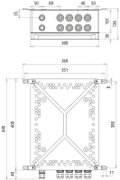 GAK Typ 1+2 im Gehaeuse IP65 f. PV-Anl. 4 MPPT mit je 2 Strings b. 1100V DC