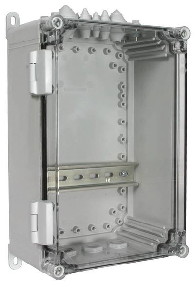 Iso-Gehaeuse fuer Aufputzmontage IP54 f. Reihen-Einbaugeraete 10TE