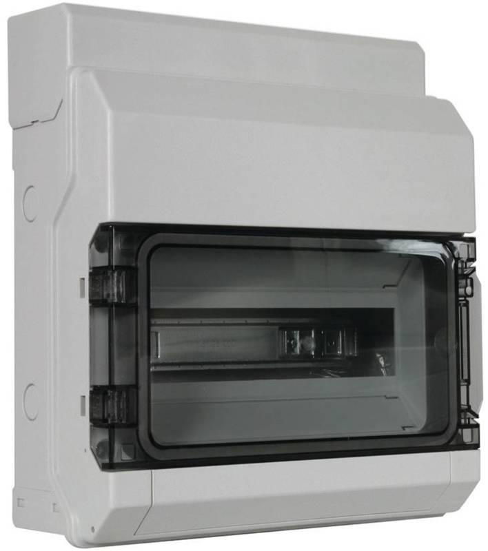 Isolierstoffgehaeuse Aufputz IP54 f.Reiheneinbaugeraete 12 Teilungseinheit.