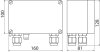 Aluminiumgehaeuse Aufputz IP65 fuer Ex(i) mit Hutschiene B 160 H 100 T 85mm