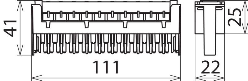 Ueberspannungsableiter DEHNrapid LSA Schutzstecker fuer 10 Doppeladern – Bild 2 von 2