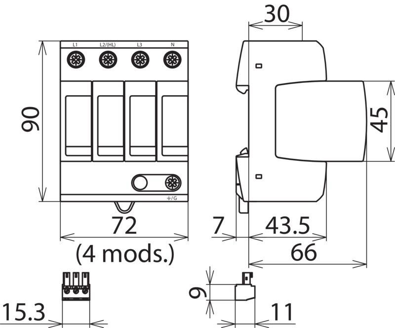 Ueberspannungsableiter Typ 2 DEHNguard M – Bild 2 von 2