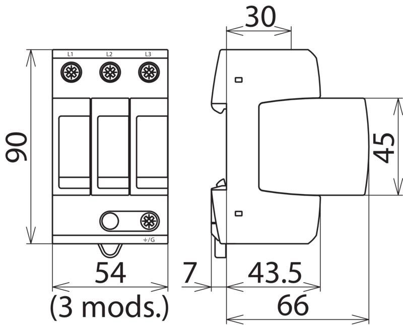Ueberspannungsableiter Typ 2 DEHNguard M – Bild 2 von 2