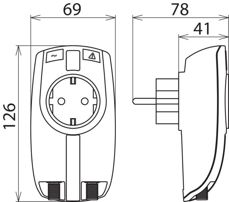 Ueberspannungsableiter DEHNprotector Kombiadapter fuer Energie- und Antennenseite – Bild 2 von 2