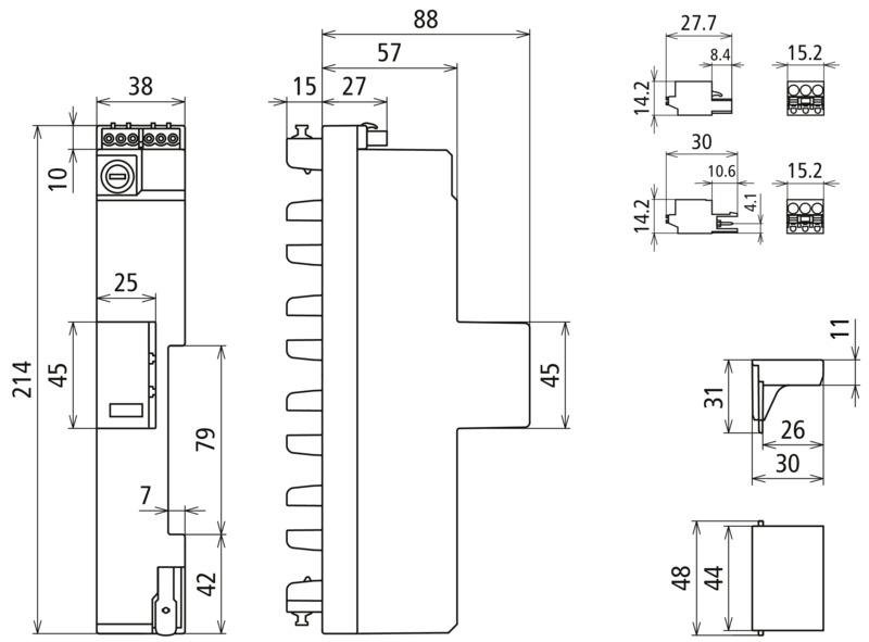 Kombi-Ableiter Typ1+2+3 DEHNshield ZP Basic 2 SG fuer TNC-Systeme – Bild 2 von 2