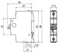 Sicherungsautomat Charakteristik B 1-polig 6 A Fa. ABB Typ S201P-B6