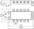 Fuenffach-Ueberspannungsableiter DEHNgate 5 Kanaele fuer 75 Ohm TV- und SAT-Systeme