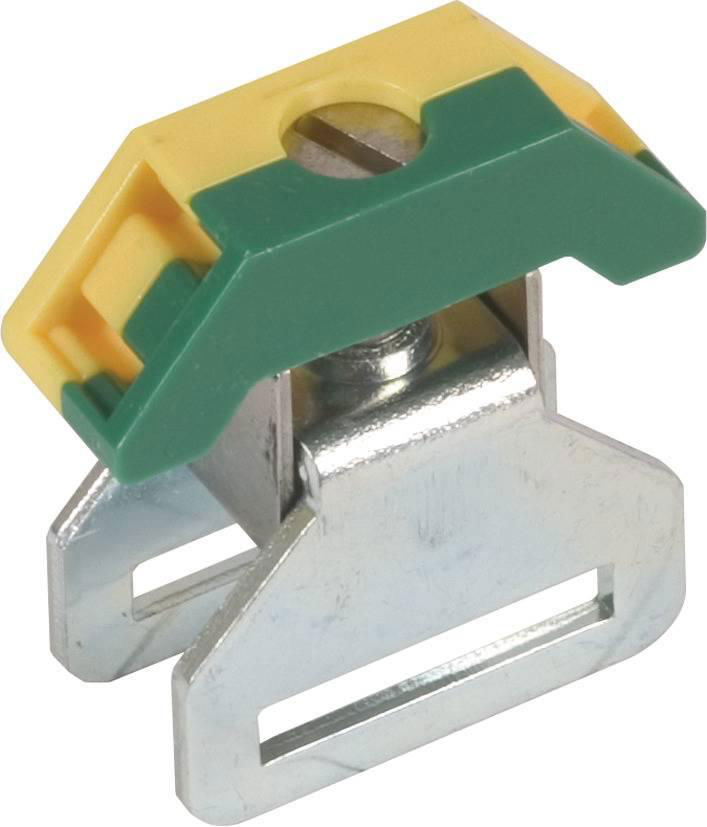 Anschlussklemme 35mm*2 gruen/gelb fuer Sammelschiene 18x3mm
