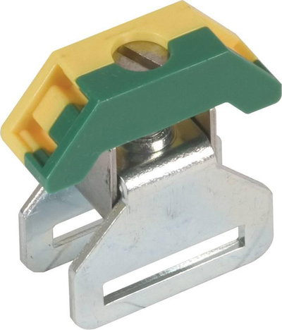 Anschlussklemme 35mm*2 gruen/gelb fuer Sammelschiene 18x3mm