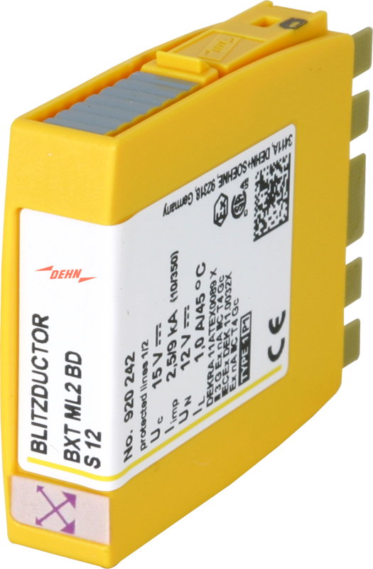 Kombiableiter-Modul fuer 1 Doppelader BLITZDUCTOR XT mit LifeCheck