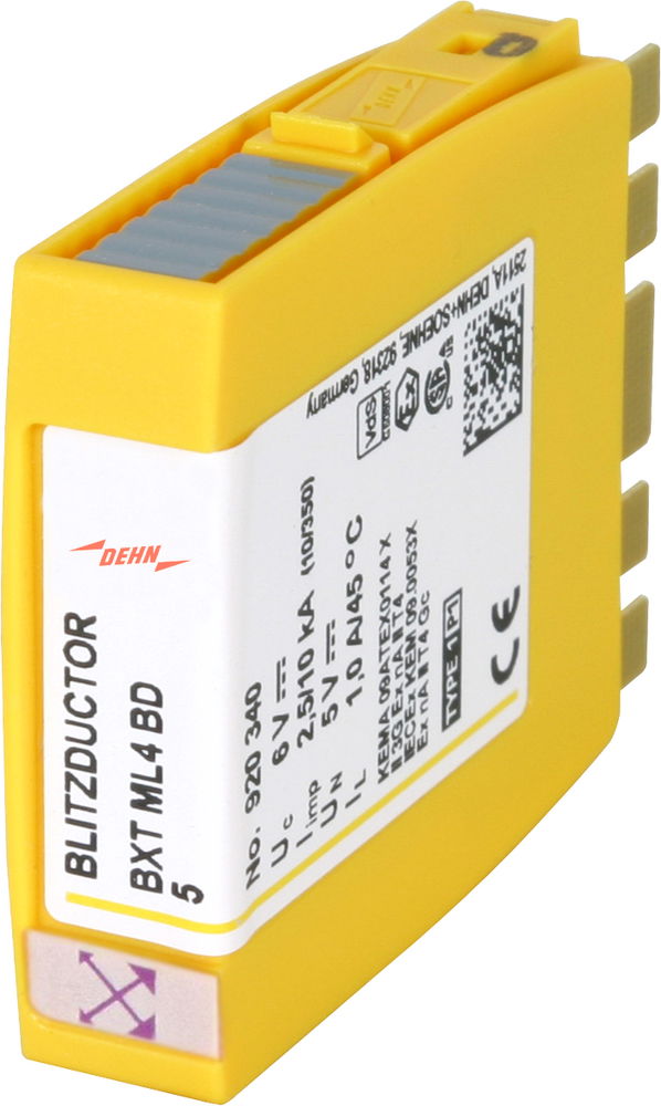 Kombiableiter-Modul fuer 2 Doppeladern BLITZDUCTOR XT mit LifeCheck