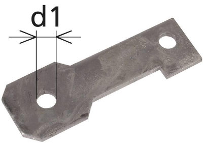Anschlussbuegel IF3 gerade Bohrdurchmesser d1 14 mm
