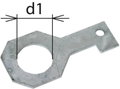 Anschlussbuegel IF3 gerade Bohrdurchmesser d1 42 mm