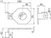 Anschlussbuegel IF1 abgewinkelt Bohrdurchmesser d1 33 mm