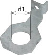 Anschlussbuegel IF1 abgewinkelt Bohrdurchmesser d1 42 mm