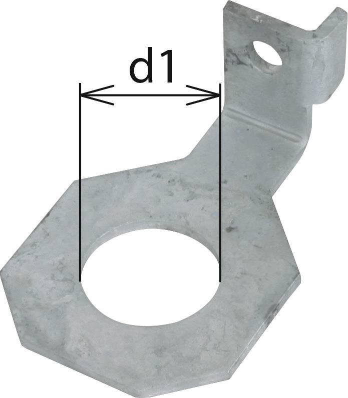 Anschlussbuegel IF1 abgewinkelt Bohrdurchmesser d1 33 mm