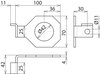 Anschlussbuegel IF1 abgewinkelt Bohrdurchmesser d1 42 mm