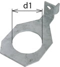 Anschlussbuegel IF1 abgewinkelt Bohrdurchmesser d1 62 mm