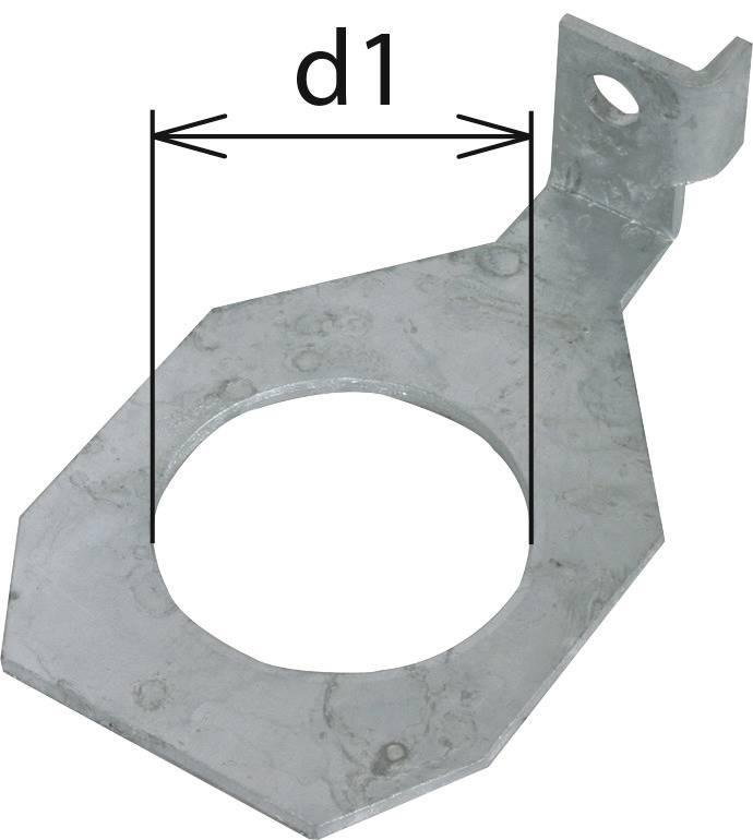 Anschlussbuegel IF1 abgewinkelt Bohrdurchmesser d1 62 mm