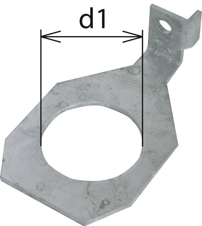 Anschlussbuegel IF1 abgewinkelt Bohrdurchmesser d1 48 mm