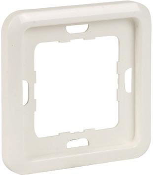 Abdeckrahmen 1-fach fuer NSM-Protector DELTA profil titanweiss
