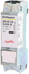 Ueberspannungsableiter DEHNpatch mit 2 RJ45-Buchsen