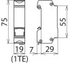 Ueberspannungsableiter DEHNpatch mit 2 RJ45-Buchsen