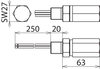 Ueberspannungsableiter DEHNpipe Ex (i)(d) mit M20x1.5 Aussengewinde