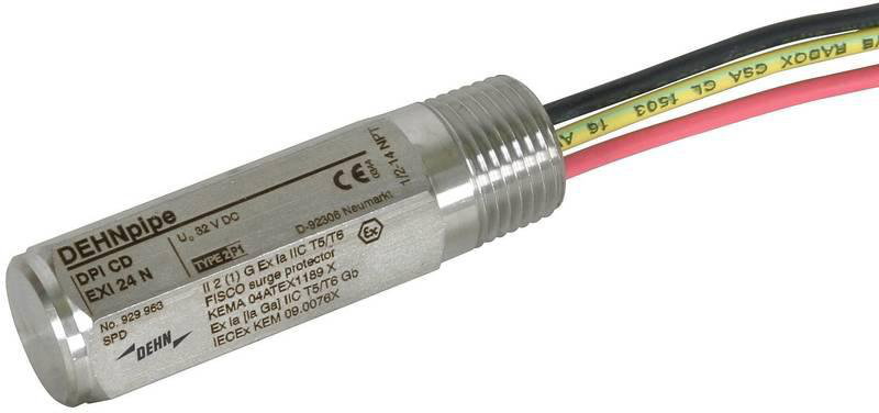 Ueberspannungsableiter DEHNpipe Ex (i) mit 1/2 -14 NPT-Aussengewinde