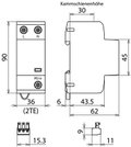 Anwendungsopt. Kombi-Ableiter DEHNshield B Typ 1+2 fuer einphasige TN-Systeme
