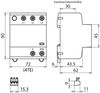 Anwendungsopt. Kombi-Ableiter DEHNshield Typ 1+2 für dreiphasige TN-C-Systeme