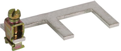 Erdungsbügel einphasig  2-polig mit Anschlußklemme bis 25 mm²