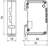 Universeller, platzsparender Kombi-Ableiter in 19 mm Baubreite und RJ45 Anschlusstechnik mit Statusanzeige für die einfache Wartung.