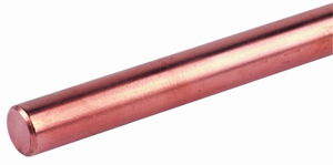 Runddraht 8mm Cu, blank halbhart, Länge 6m, Stange