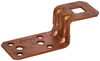 Anschlusslasche  Z-Form  Cu, Anschluss- Bohrungen z. Nieten o. Schrauben