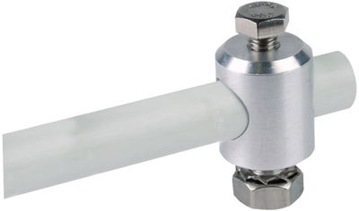 Befestigungsbolzen  D 16mm Al m. Schr. Mut. u. Zahnsch. f. DEHNiso