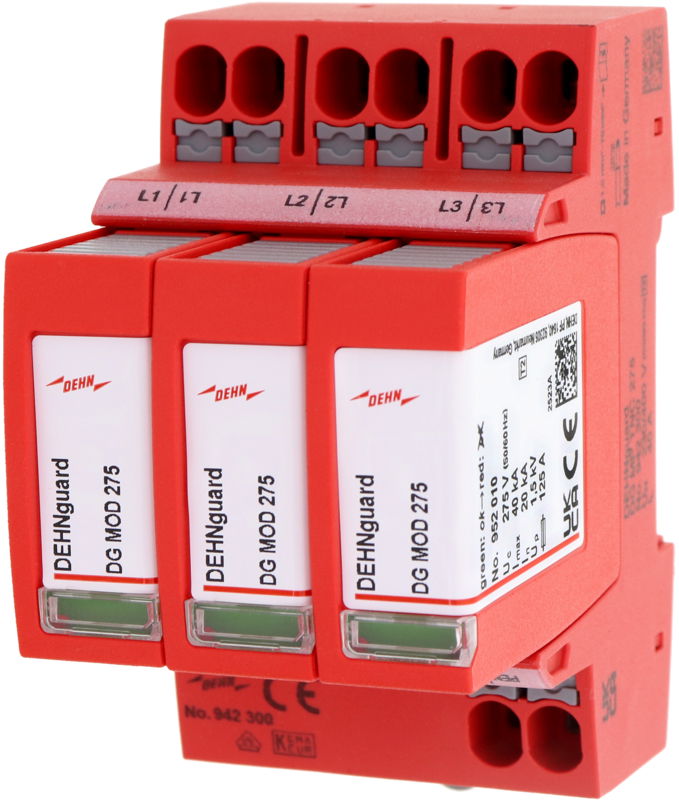 Ueberspannungsableiter Typ 2+3 DEHNguard MP 3-polig Uc 275V TNC