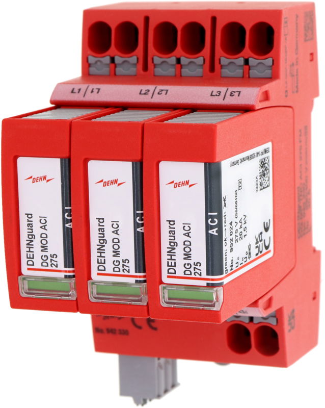 Ueberspannungsableiter Typ 2 DEHNguard MP 3-polig Uc 275V fuer TN-C-Systeme