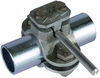 Erdungsrohrschelle D 42mm m. Anschlussklemme Rd 4-10mm TG / St/tZn