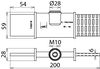 Erdungspatrone NH Gr. 4a teilisoliert m. Anschlussgewinde M10