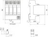Ueberspannungsableiter Typ 2 DEHNguard MP 4-polig Uc 275V fuer TT- und TNS-Systeme