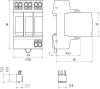 Ueberspannungsableiter Typ 2+3 DEHNguard MP FM 3-polig Uc 385V TNC