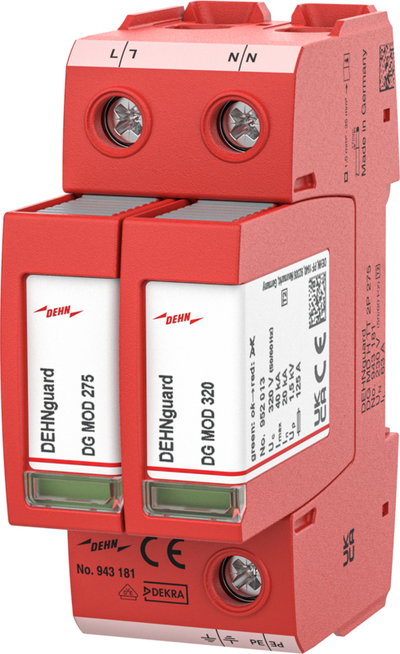 Ueberspannungsableiter Typ 2+3 DEHNguard MD 2-polig fuer TT- und TN-Systeme