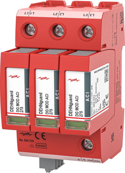 Ueberspannungsableiter Typ 2+3 DEHNguard MD 3-polig fuer TN-C-Systeme